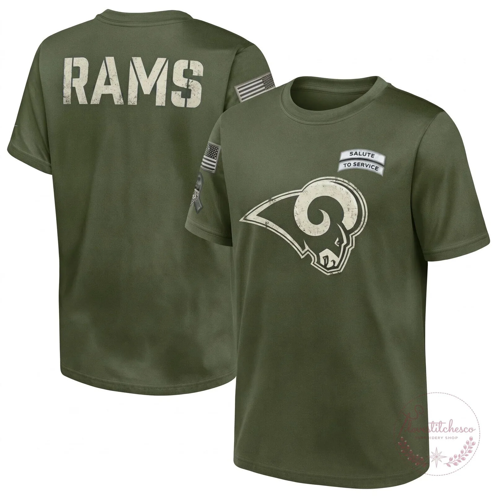 Los Angeles Rams Military Appreciation T-Shirt - Salute To Service Edition 6 Los Angeles Rams Military Appreciation T-Shirt - Salute To Service Edition