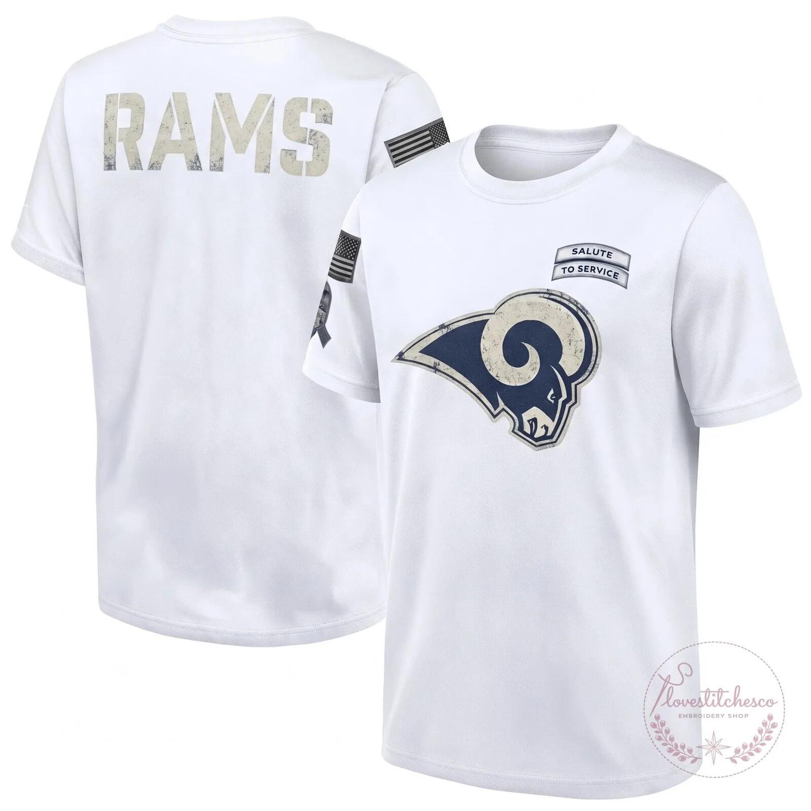 Los Angeles Rams Military Appreciation T-Shirt - Salute To Service Edition 9 Los Angeles Rams Military Appreciation T-Shirt - Salute To Service Edition