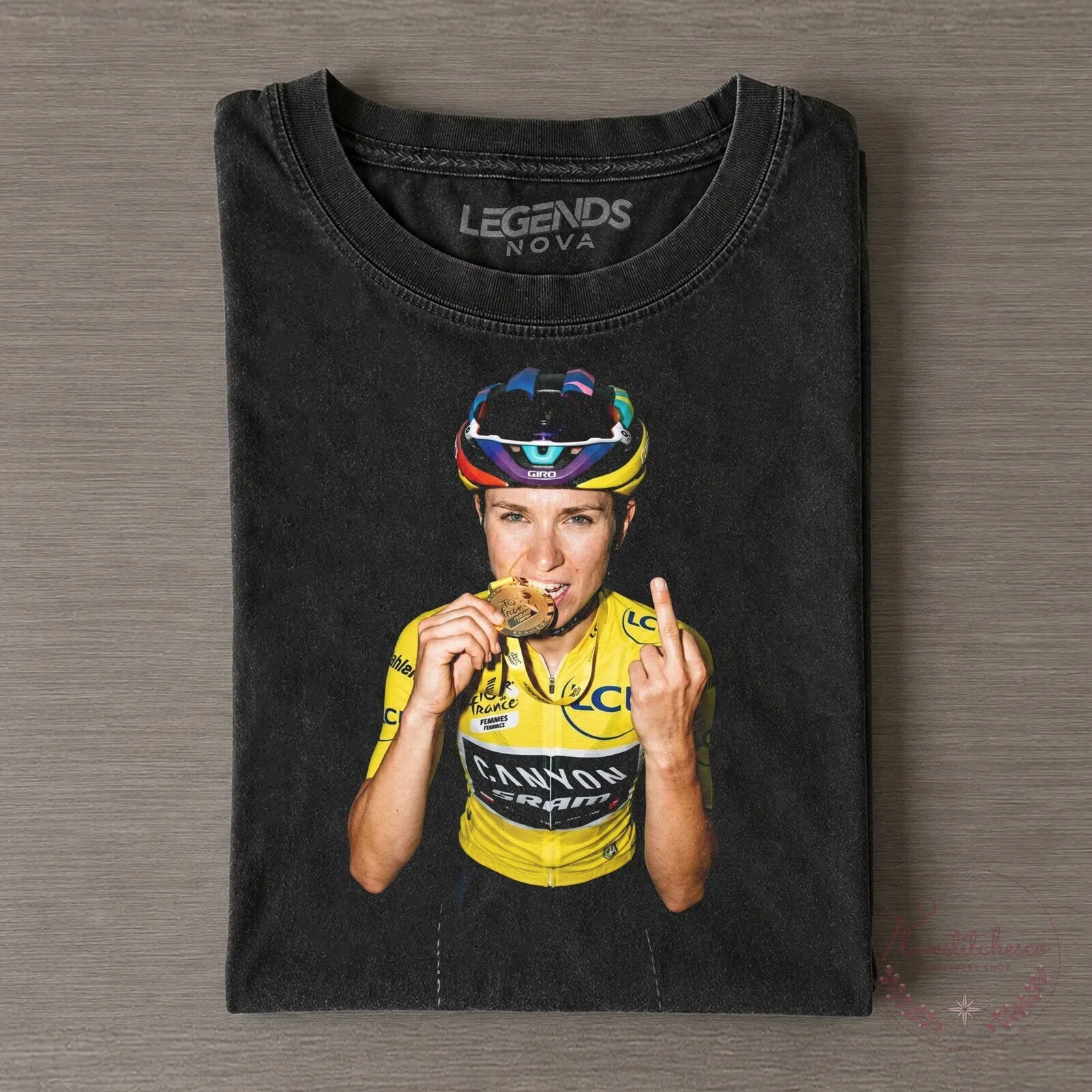 Cycling T-Shirt for Tour de France Femmes Champion Kasia Niewiadoma
