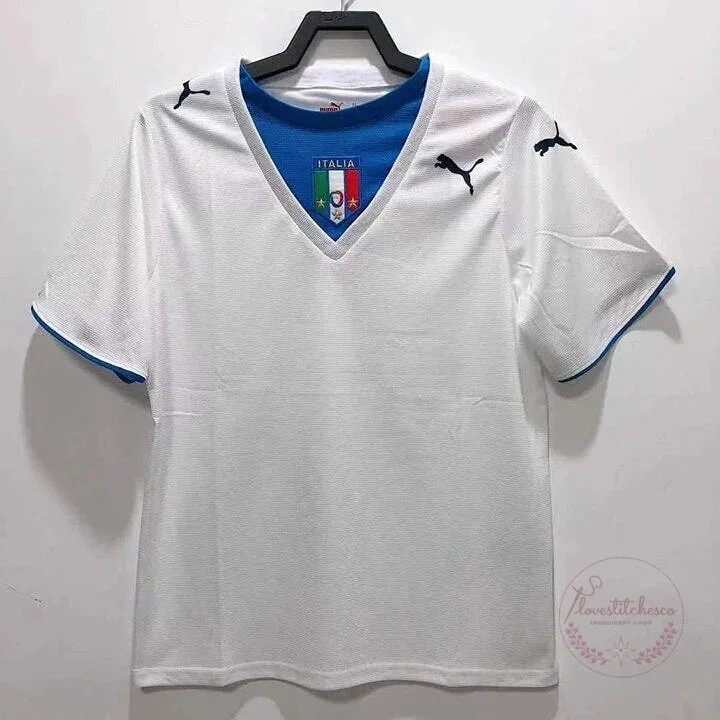 Italy National Football Team 2006 Away Retro Soccer Jersey