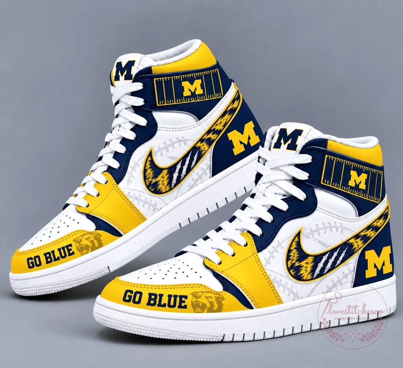 Michigan Wolverines Team Spirit High-Top Sneakers